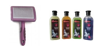 Examples of supplies used at Handsome Hounds & Pretty Pooches